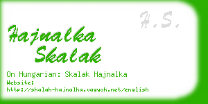hajnalka skalak business card